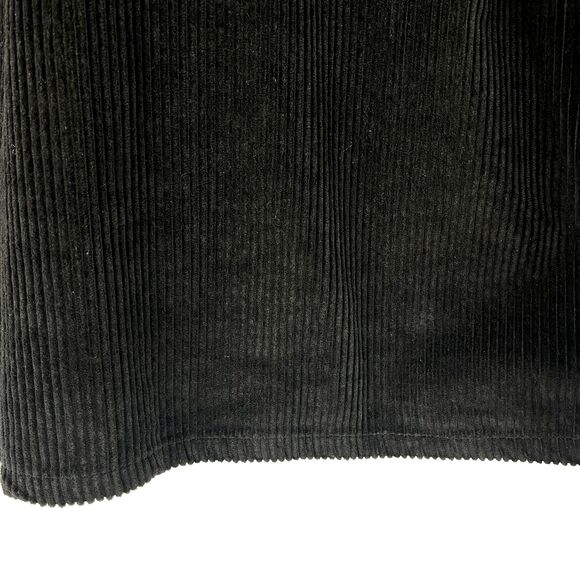 Black Corduroy Shirt Jacket Men’s SZ M Pockets Cotton Casual Streetwear Retro - Picture 10 of 13